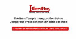 Statement by Indian Diaspora Groups- Ram Temple Inauguration
