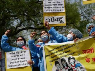 Mass Retrenchments of Covid Frontline Workers in Delhi Hospitals