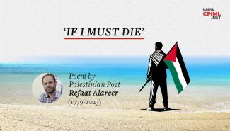 If I must die- Poem by Palestinian poet Refaat Alareer